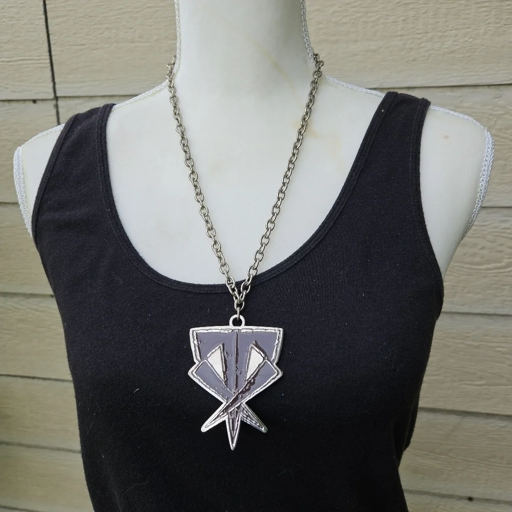 WWE brown and silver tone pendant necklace The Undertaker